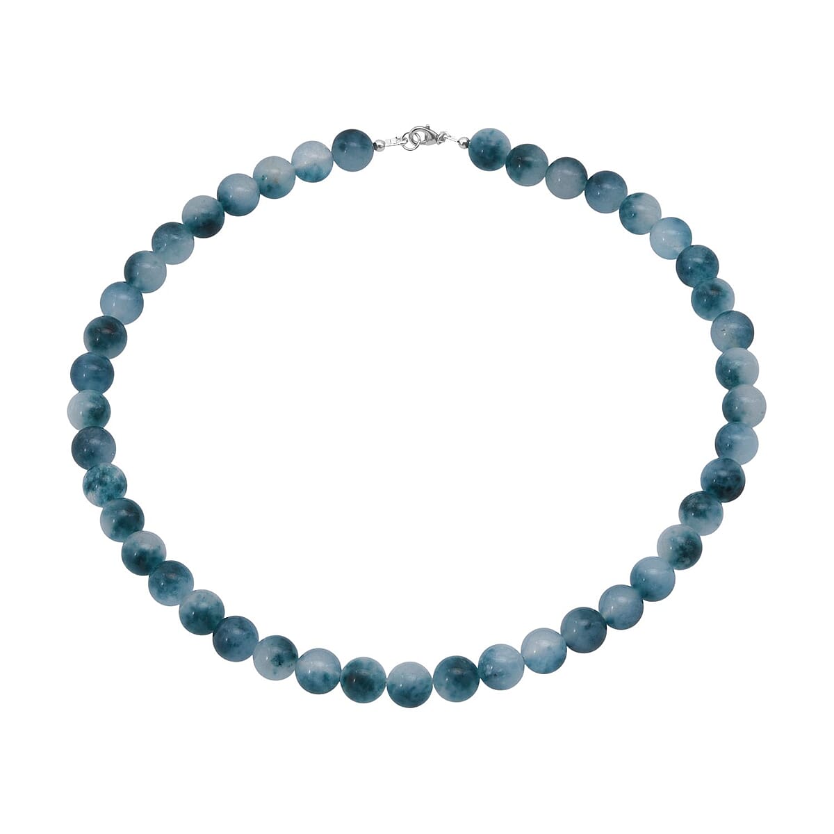 Sugar Agate Beaded 308.50 ctw Necklace 18 Inches in Sterling Silver image number 0