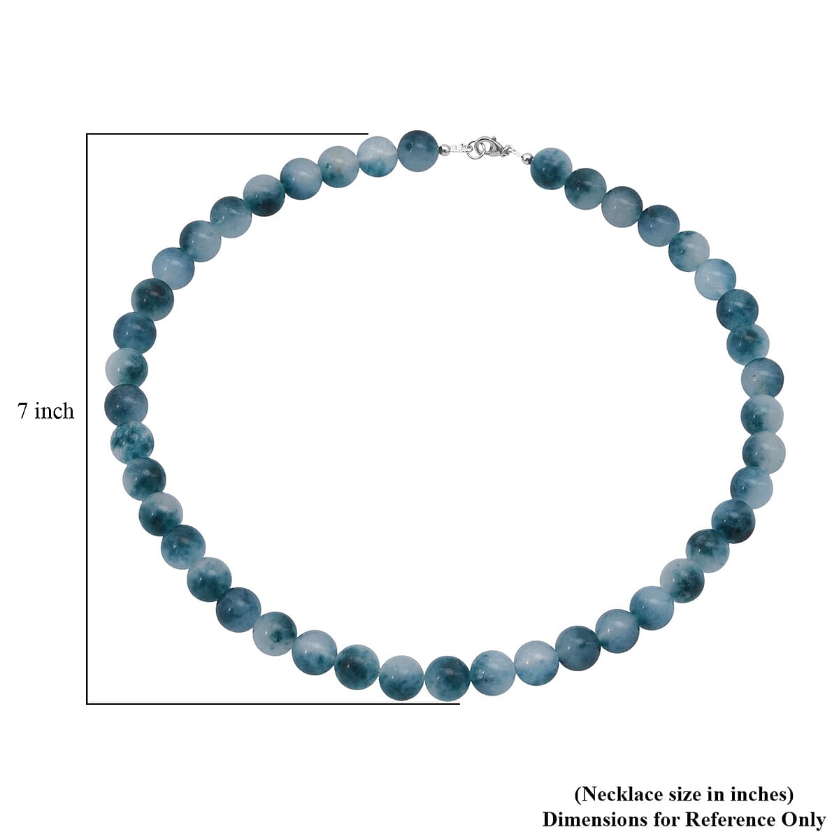 Sugar Agate Beaded 308.50 ctw Necklace 18 Inches in Sterling Silver image number 5