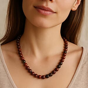 Multi Agate Beaded 314.50 ctw Necklace 18 Inches in Sterling Silver