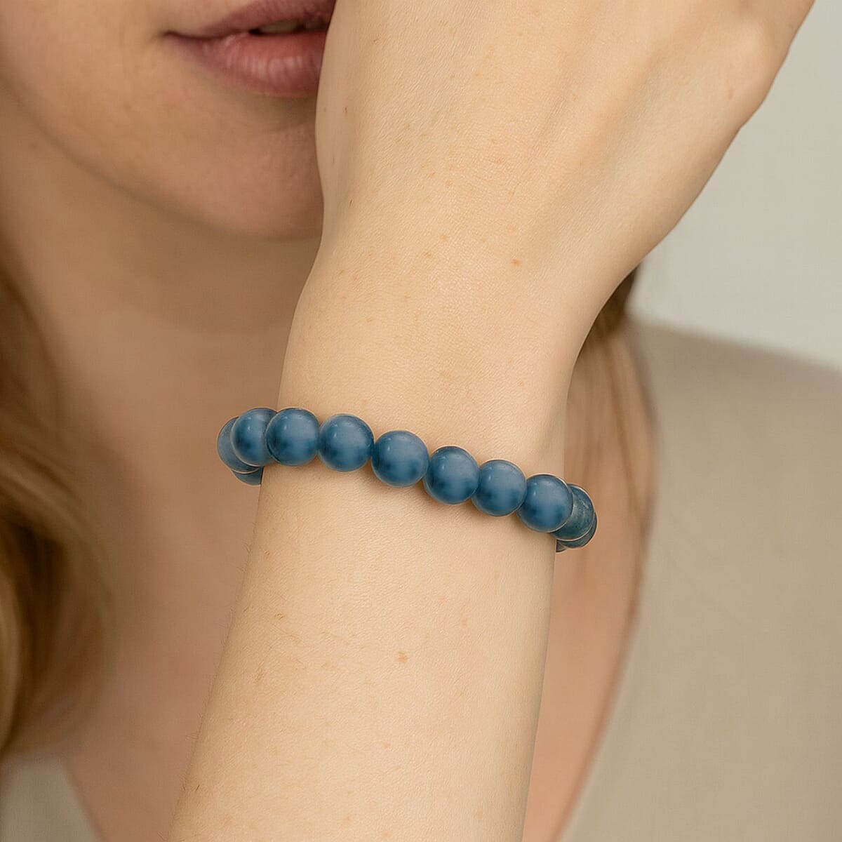 Sugar Agate Beaded 135.95 ctw Stretch Bracelet image number 2