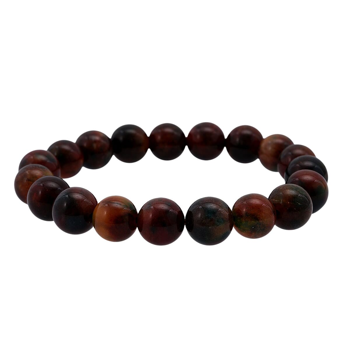 Multi Agate Beaded 134.15 ctw Stretch Bracelet  image number 3