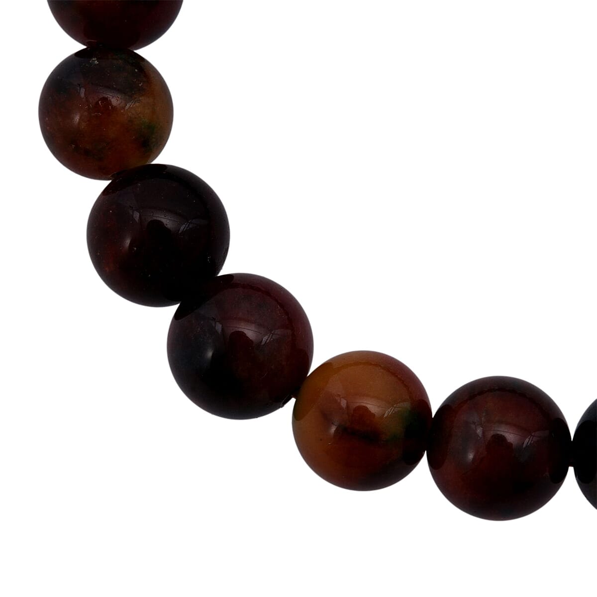 Multi Agate Beaded 134.15 ctw Stretch Bracelet  image number 4