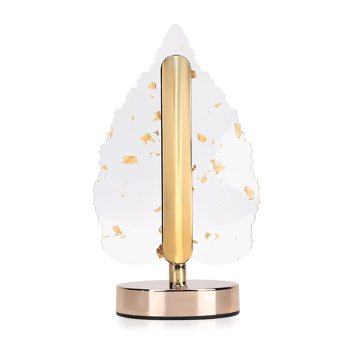 Livmore Golden Acrylic Leaf Design Touch Lamp image number 3