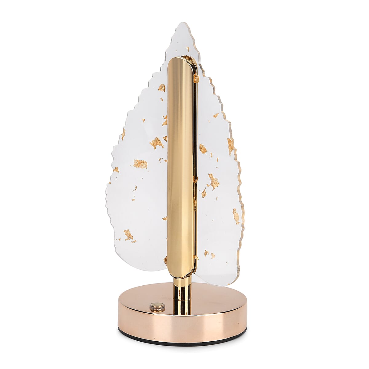 Livmore Golden Acrylic Leaf Design Touch Lamp image number 4