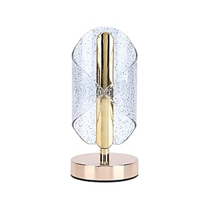 Livmore Golden Acrylic Ribbon Design Touch Lamp