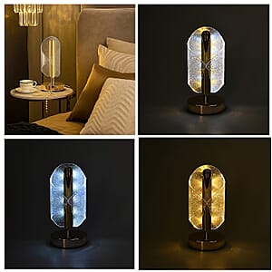 Livmore Golden Acrylic Ribbon Design Touch Lamp
