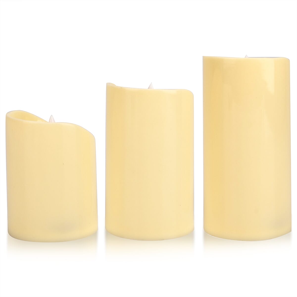 Livmore Ivory 3pcs Set Candle Light (3xAAA Not Included) image number 4