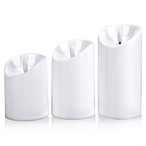 Livmore White 3pcs Set Candle Light (3xAAA Not Included)