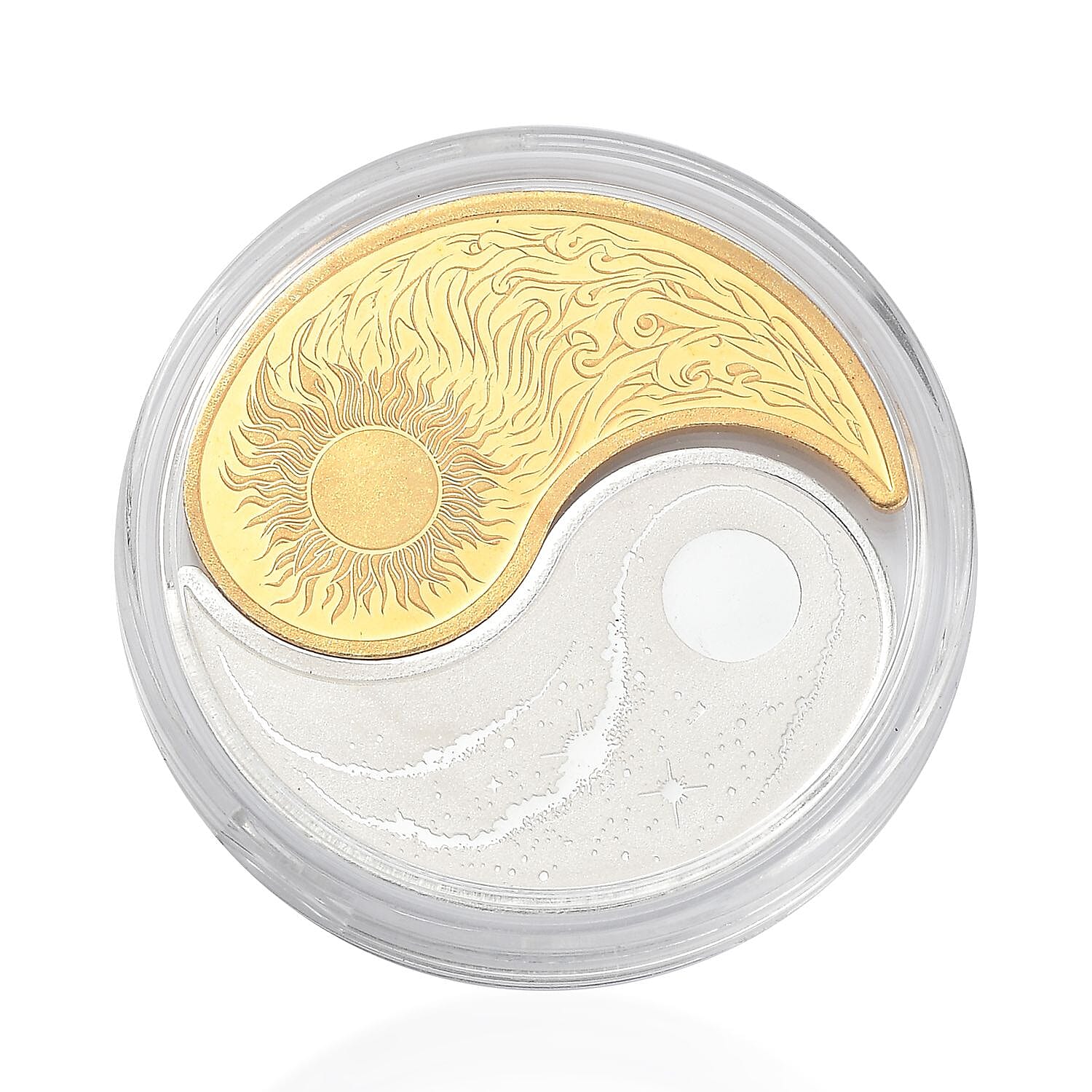 999 Fine Silver Two Tone Yin-Yang Coin (10 g)