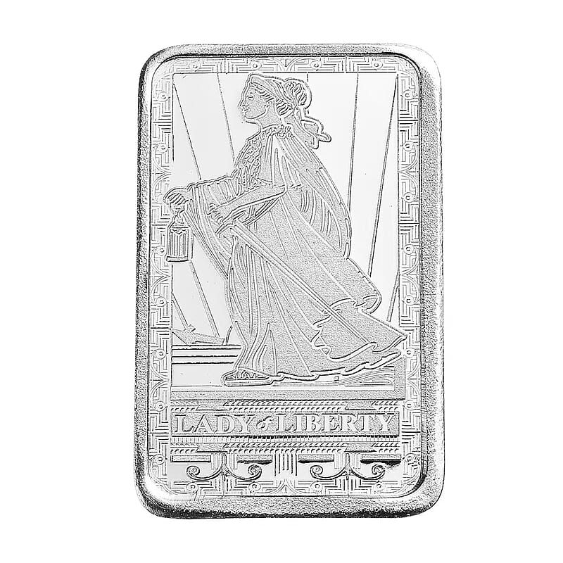 999 Fine Silver Lady & Liberty Bar 10 Grams