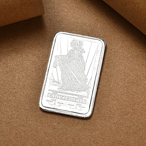 999 Fine Silver Lady & Liberty Embossed Bar 10 Grams