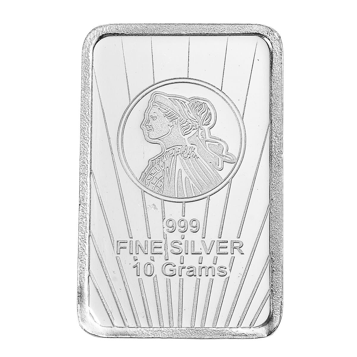 999 Fine Silver Lady & Liberty Embossed Bar (10 g) image number 3
