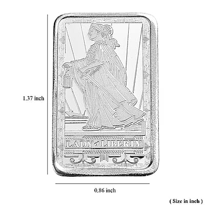 999 Fine Silver Lady & Liberty Bar 10 Grams