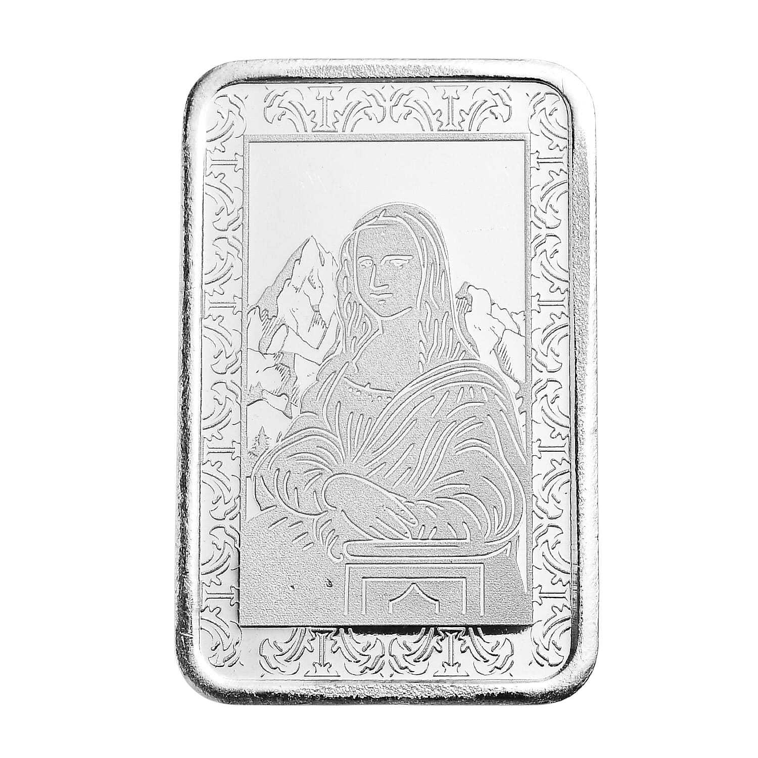 999 Fine Silver Mona Lisa Bar 10 Grams