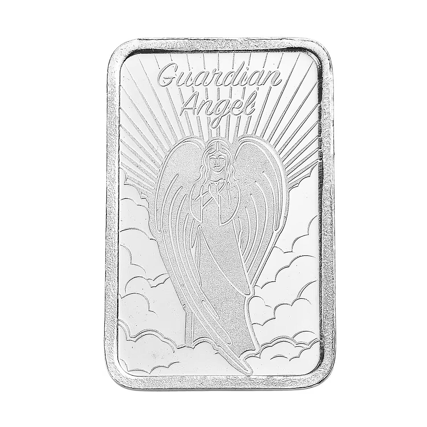 999 Fine Silver Guardian Angel Bar 10 Grams