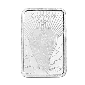 999 Fine Silver Guardian Angel Embossed Bar (10 g) (Del. in 10-12 Days)