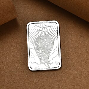 999 Fine Silver Guardian Angel Embossed Bar (10 g) (Del. in 10-12 Days)