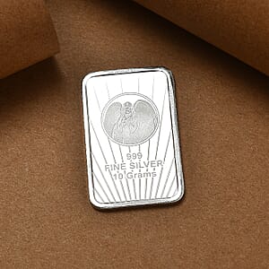 999 Fine Silver Guardian Angel Embossed Bar (10 g) (Del. in 10-12 Days)