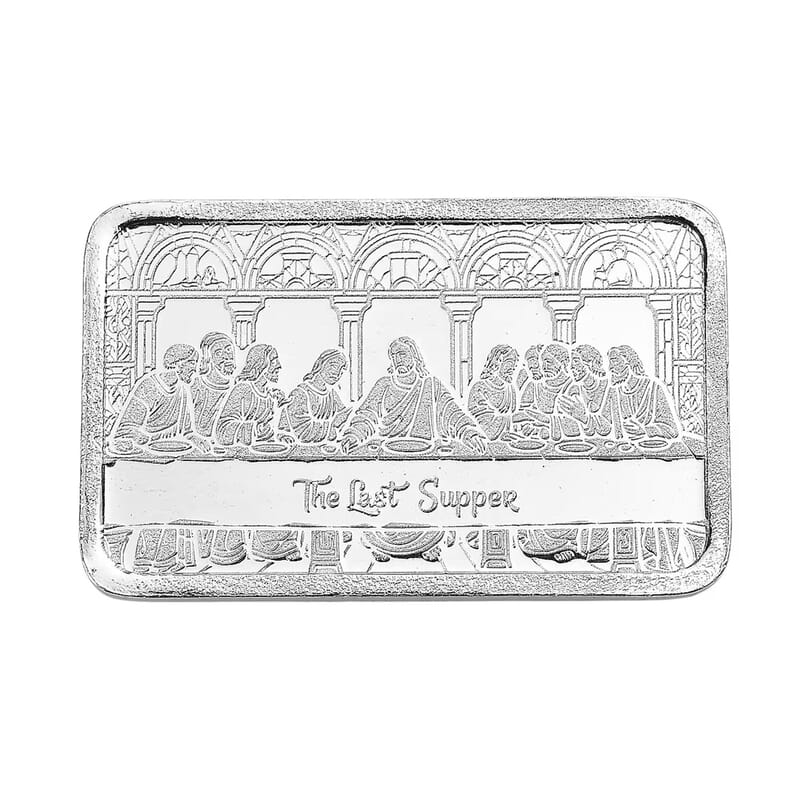 999 Fine Silver The Last Supper Bar 10 Grams