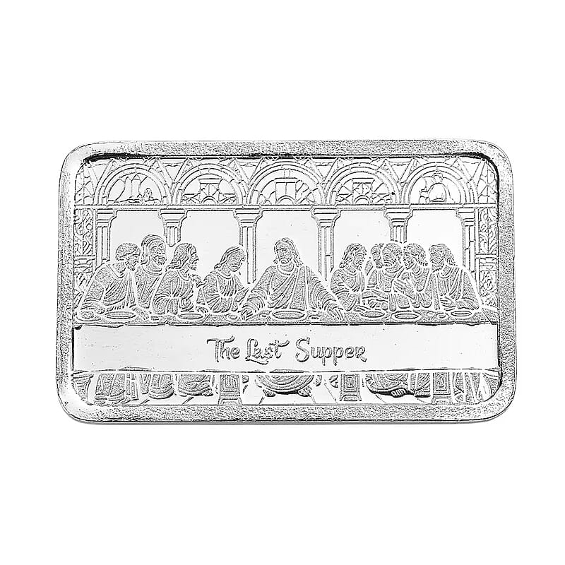 999 Fine Silver The Last Supper Bar 10 Grams