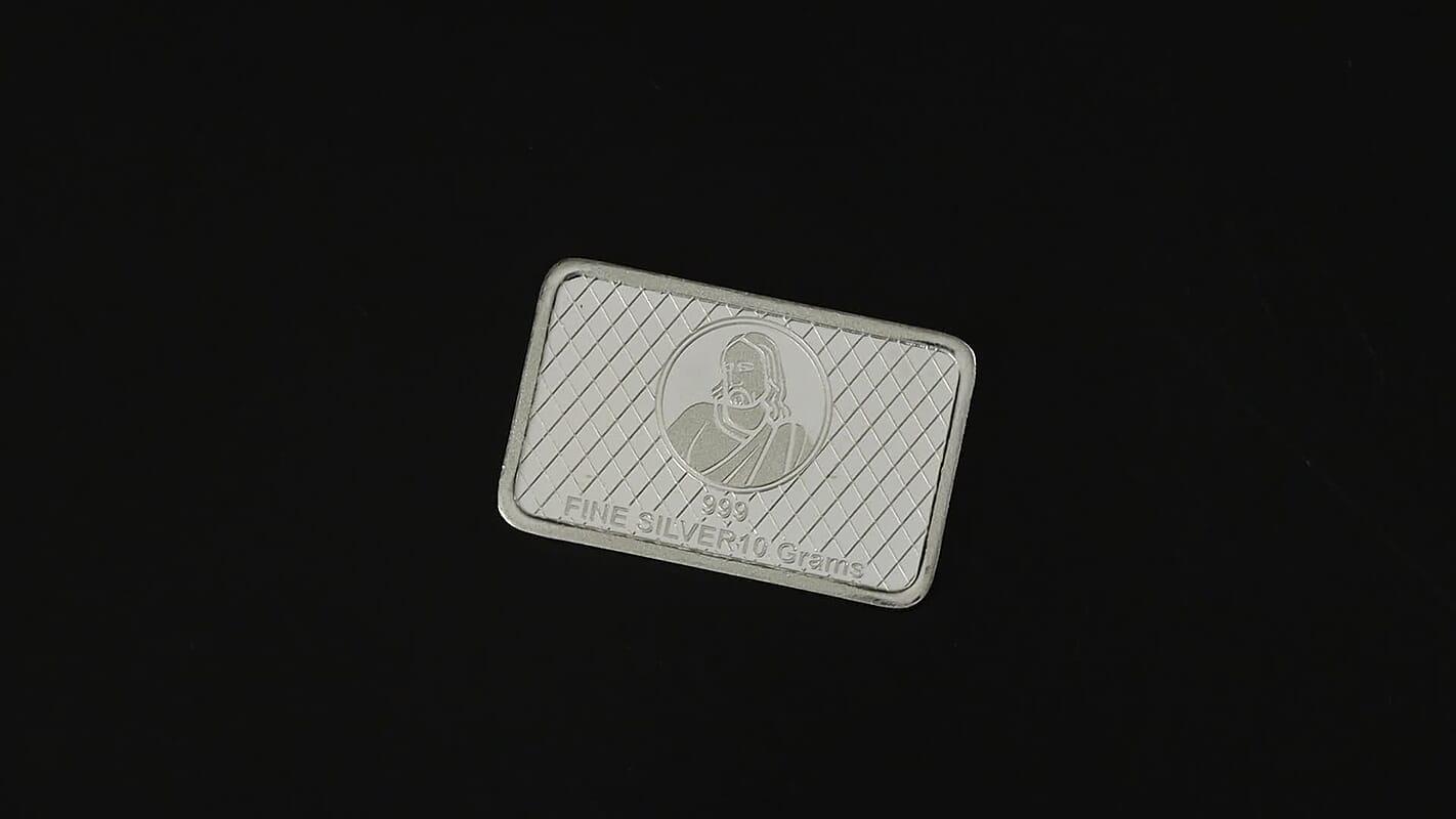 999 Fine Silver The Last Supper Embossed Bar (10 g) (Del. in 10-12 Days)