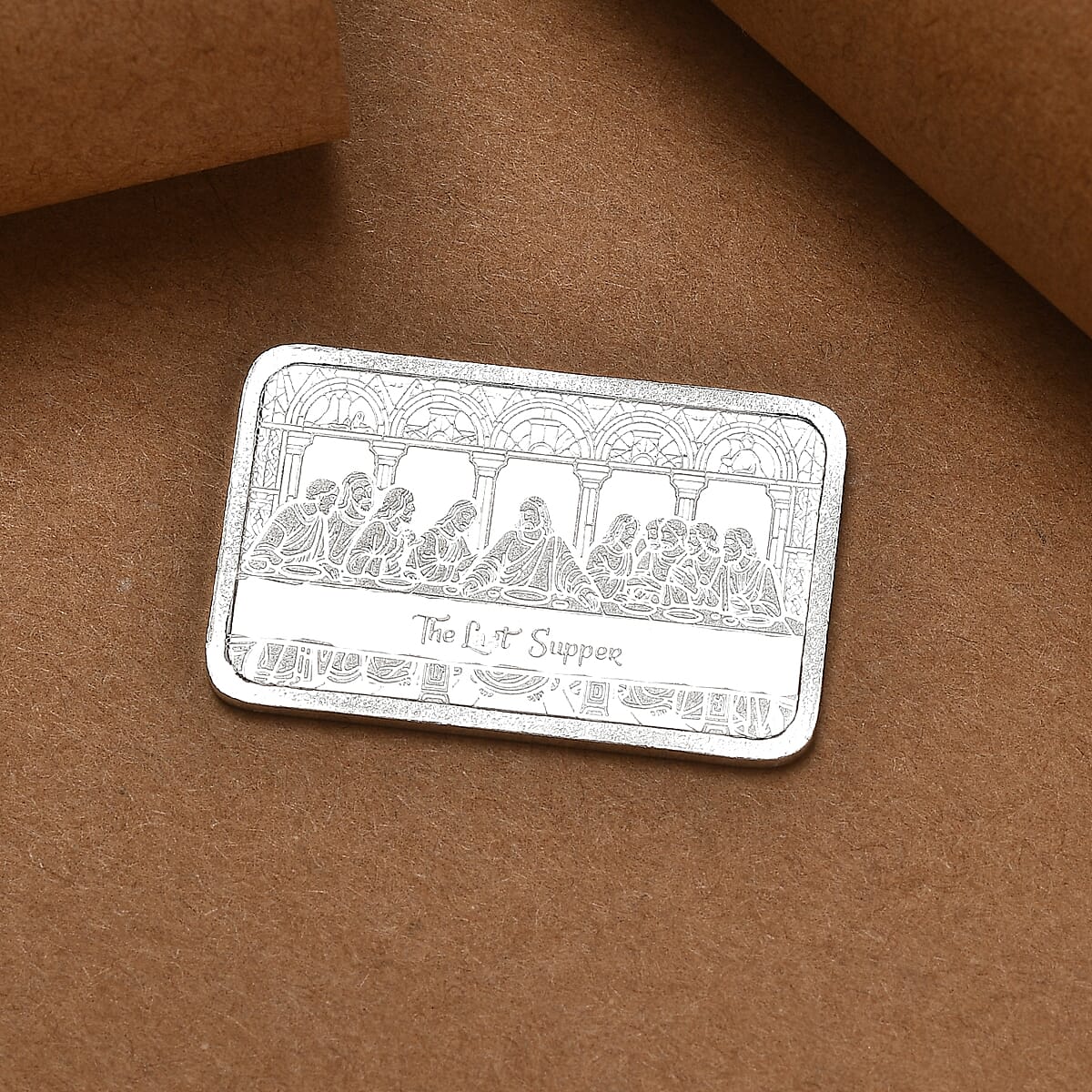 999 Fine Silver The Last Supper Embossed Bar (10 g) image number 1