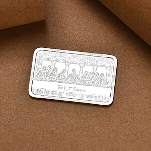 999 Fine Silver The Last Supper Embossed Bar (10 g) (Del. in 10-12 Days)