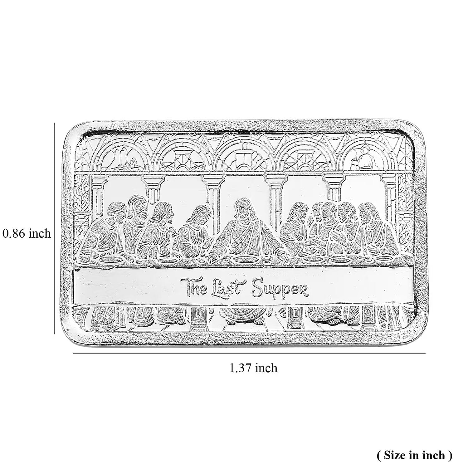 999 Fine Silver The Last Supper Bar 10 Grams