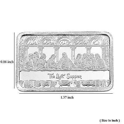 999 Fine Silver The Last Supper Bar 10 Grams