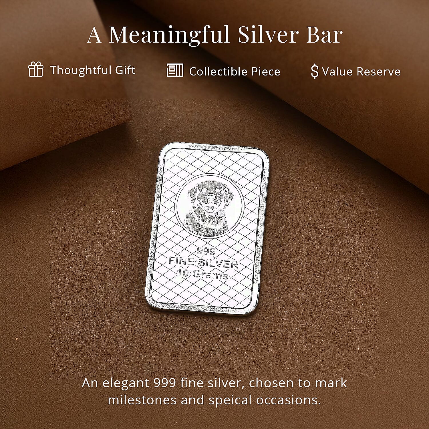 999 Fine Silver Loyal Guardian – Love & Loyalty Bar 10 Grams
