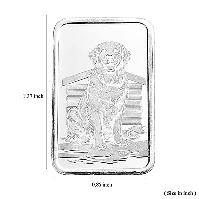999 Fine Silver Loyal Guardian – Love & Loyalty Bar 10 Grams
