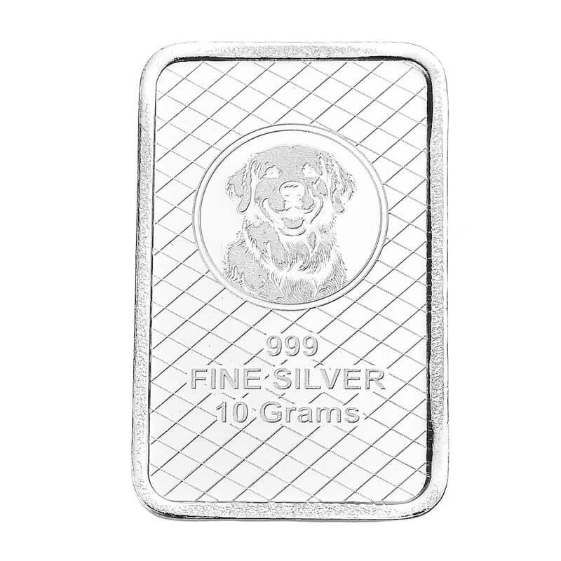 999 Fine Silver Loyal Guardian – Love & Loyalty Bar 10 Grams