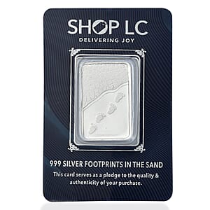 999 Fine Silver Footprints In The Sand Bar (5 g)