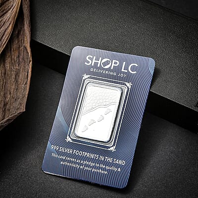 999 Fine Silver Footprints In The Sand Bar (5 g)