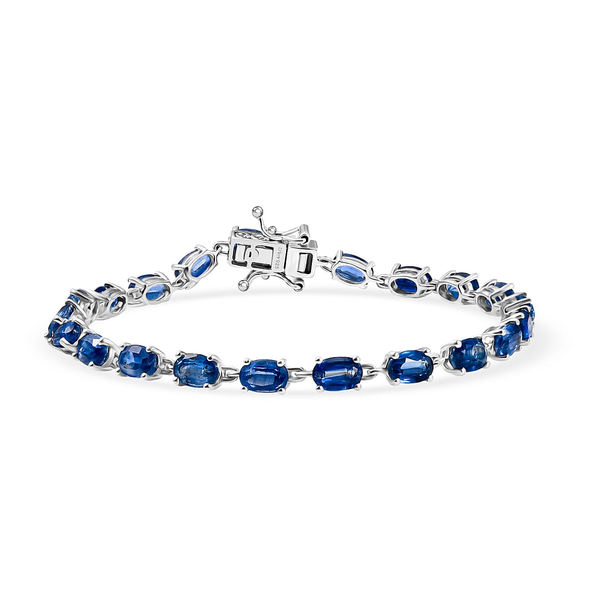 D'Joy Premium Kashmir Kyanite 13.80 ctw Starborn Echoes Bracelet in Rhodium Over Sterling Silv (7.25 In)  image number 0