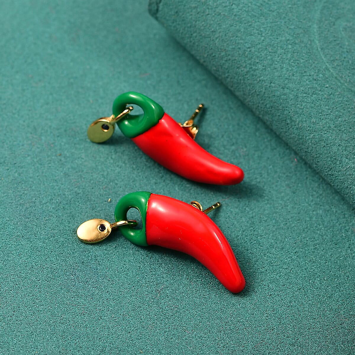 GP Kanchanaburi Blue Sapphire Earrings in 18K Vermeil Yellow Gold Over Sterling Silver image number 1