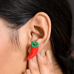 GP Kanchanaburi Blue Sapphire Earrings in 18K Vermeil Yellow Gold Over Sterling Silver