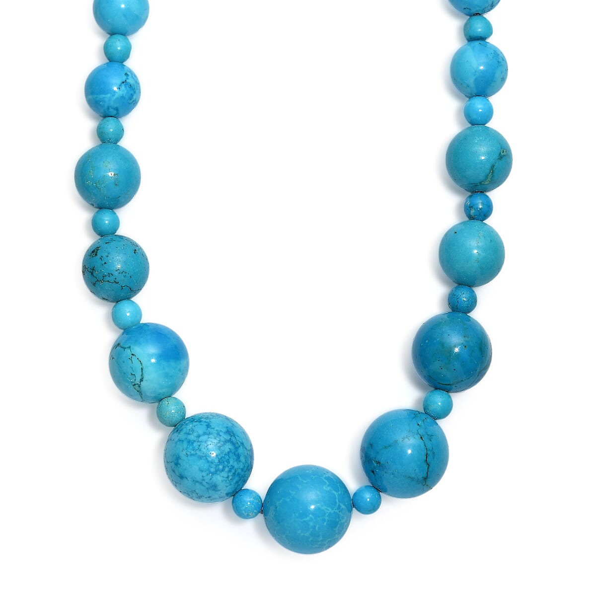 Magnesite 478.00 ctw Beaded Necklace in Platinum Bond 20 Inches image number 0
