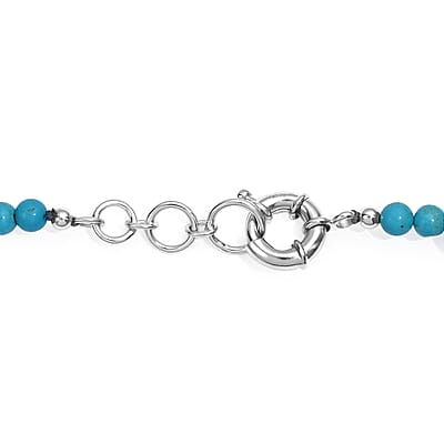 Magnesite 478.00 ctw Beaded Necklace in Platinum Bond 20 Inches