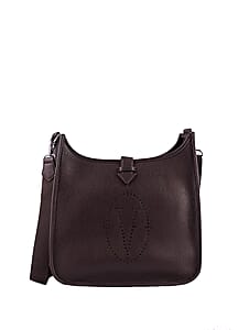 Vertigo Paris Brown Vegan Leather Shoulder Bag (12.75x3.75x11)