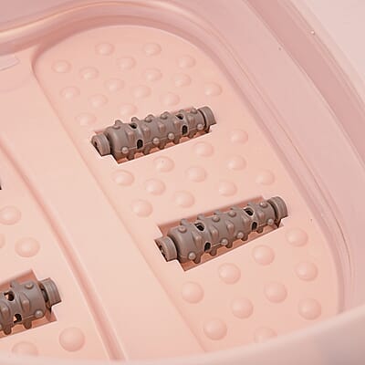 Collapsible Foot Bath Massager - Pink
