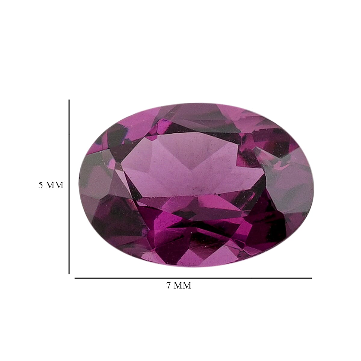 AAAA Radiant Ember Garnet (OVL 7x5 mm) 0.80 ctw image number 4