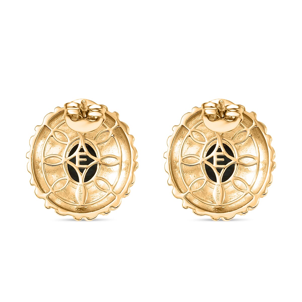 EverTrue African Malachite 5.25 ctw Earrings in 18K YG Plated