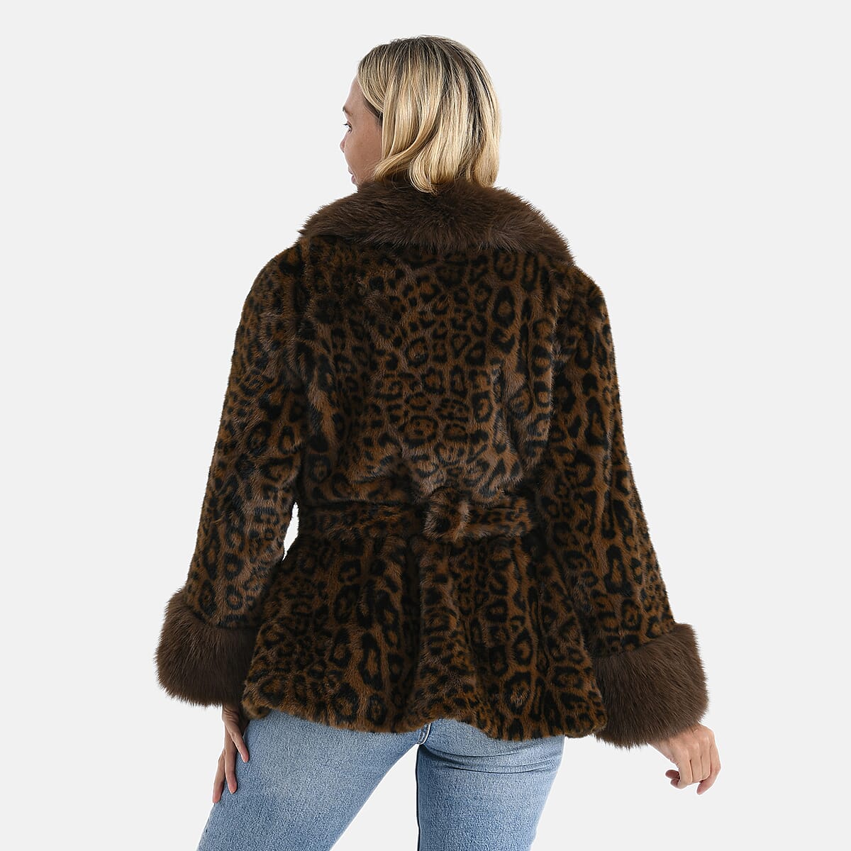  TLV LA MAREY Luxe Faux Fur Belted Jacket with Sueded Interior image number 1