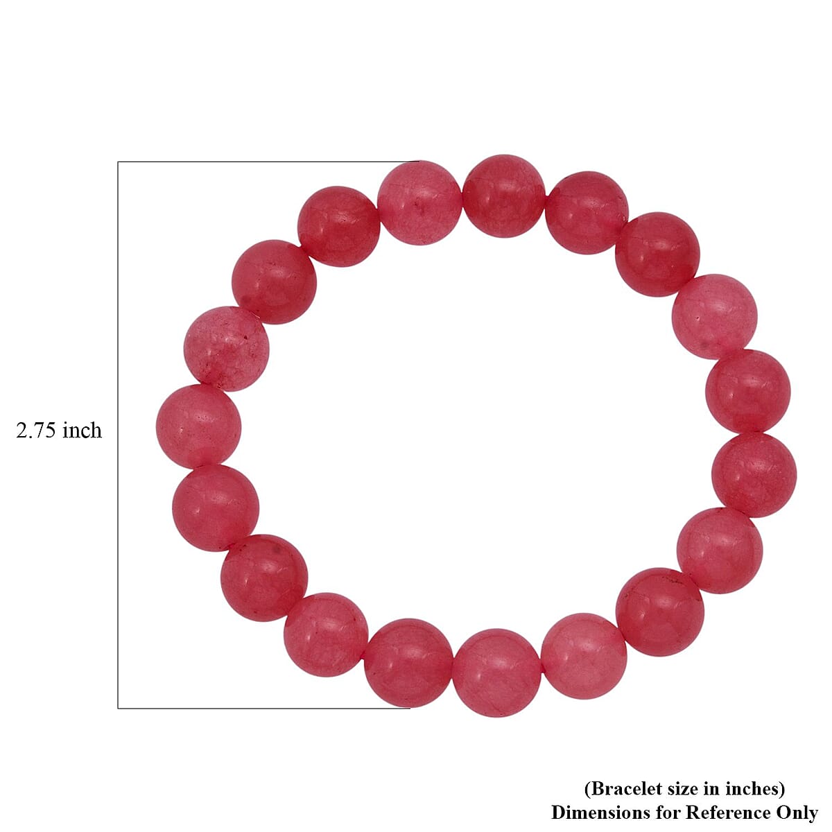 Pink Quartz Beaded 135.50 ctw Stretch Bracelet  image number 5