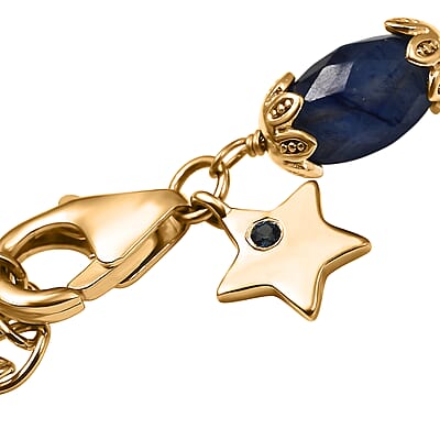 GP Italian Garden Collection Multi Sapphire 66.00 ctw Necklace in 18K Vermeil Yellow Gold Over Sterling Silver 18 Inches