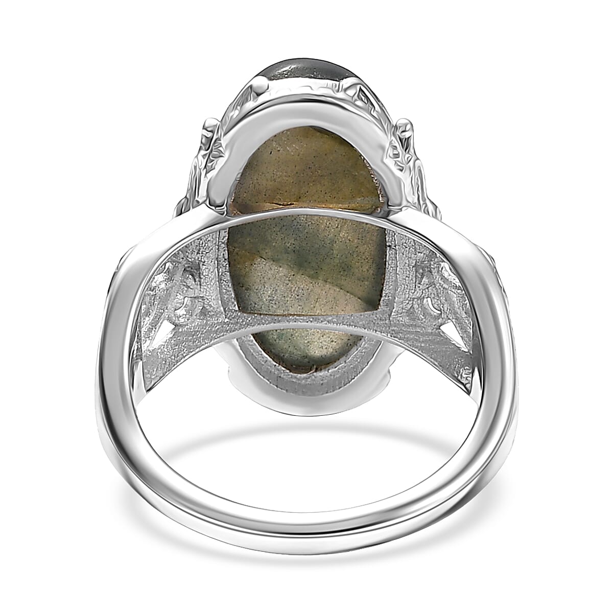 EverTrue Malagasy  Labradorite Ring in Platinum Bond 9.60 ctw (Size 7.0) image number 4