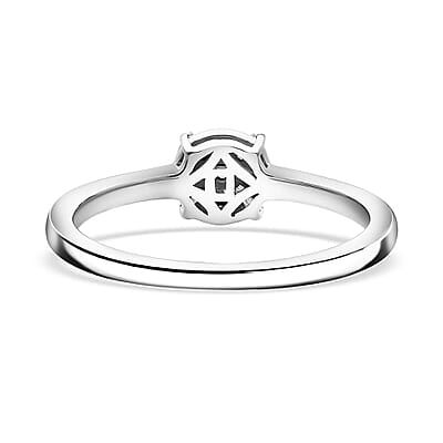  D'Joy Diamond 0.15 ctw Ring in Rhodium Over Sterling Silver (Size 10.0)