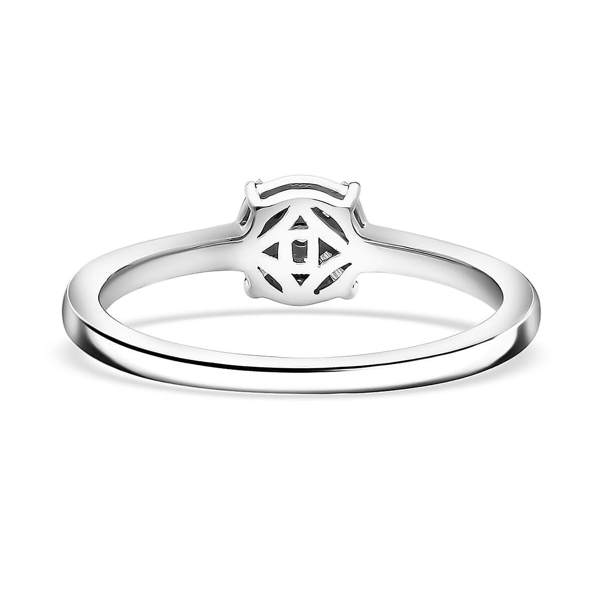 Doorbuster D'Joy Diamond Ring in Rhodium Over Sterling Silver (Size 10.0) 0.15 ctw image number 3