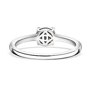 Doorbuster D'Joy Yellow Diamond 0.15 ctw Ring in Rhodium Over Sterling Silver (Size 7.0)